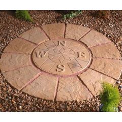 Deco-Pak Compass Rotunda Large 1.8m Circle Paving Kit - Buff Gold