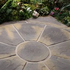 Deco-Pak Oxford Circle Small 1.5m Circle Paving Kit - Twilight
