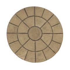 Deco-Pak Oxford Circle Large 2.4m Circle Paving Kit - Buff Gold