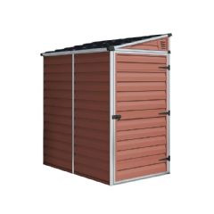 Palram Skylight Pent Shed - Amber - W4ft x D6ft