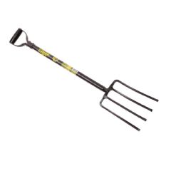 Lasher Tools Heavy Duty 4 Prong Steel Shaft Fork