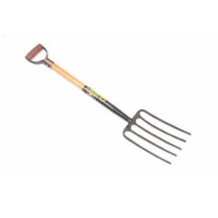 Lasher Tools 5 Prong Wooden Shaft Fork