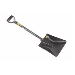 Lasher Tools Heavy Duty Square Mouth Shovel with Steel Handle