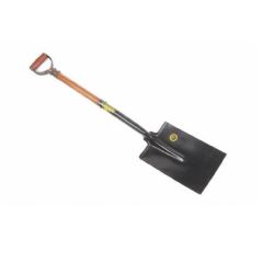 Lasher Tools No4 Vineyard Spade with Metal Hilt and Wooden Shaft