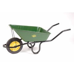 Lasher Tools Heavy Duty Wheelbarrow with Solid Rubber Wheel