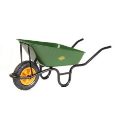 Lasher Tools Builders Wheelbarrow with Pneumatic Wheel