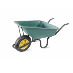 Lasher Tools Concrete Polypan Wheelbarrow with Pneumatic Wheel