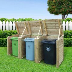 Rutland County Morcott Triple Bin Storage Unit