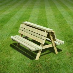 Rutland County Leighfield Junior Rounded Kids Double Bench - Light Green