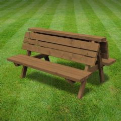 Rutland County Leighfield Junior Kids Double Bench - Rustic Brown