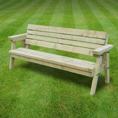 Rutland County Thistleton Junior Kids Garden Bench - Light Green