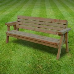 Rutland County Thistleton Junior Kids Garden Bench - Rustic Brown