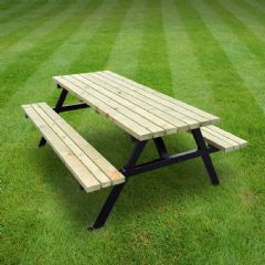 Rutland County Oakham Steel Picnic Bench