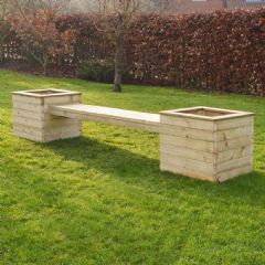 Rutland County Finch Planter Seat - Light Green