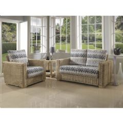 Desser Burford Traditional Cushion Back 3 Seater Suite - B Grade Fabric Cushions
