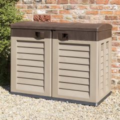 Rowlinson Mocha Plastic Garden Store - W4.5ft x H4ft