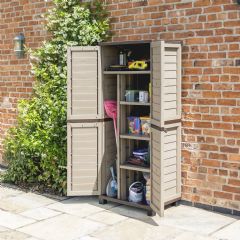 Rowlinson Mocha Plastic Utility Store - W2.5ft x H6ft