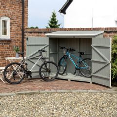 Rowlinson Heritage Wall Store Bike Shed - W6ft x D2.5ft