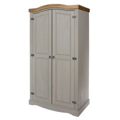 Core Products Corona Grey Double Door Wardrobe