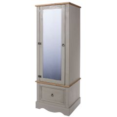 Core Products Corona Grey Armoire with Mirrored Door