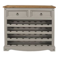Core Products Corona Grey Large Wine Rack with 2 Drawers