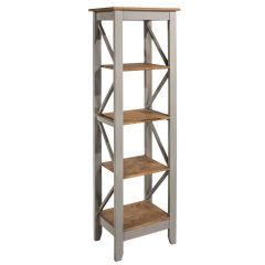 Core Products Corona Grey 5 Tier Narrow Shelf Unit