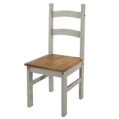 Core Products Corona Grey Solid Pine Dining Chairs - 2 Chairs