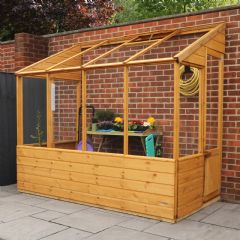 Mercia Wooden Lean-To Greenhouse - W4ft x D8ft