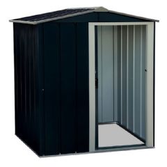Sapphire Metal Apex Shed - Anthracite - W5ft x D4ft