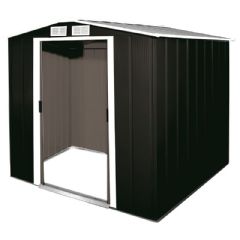 Sapphire Metal Apex Shed - Anthracite - W6ft x D6ft
