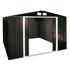 Sapphire Metal Apex Shed - Anthracite - W10ft x D10ft