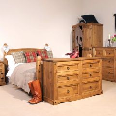 Core Products Corona High End Double Bed with Knobs
