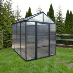 Palram Glory Greenhouse - W6ft x D8ft - Grey