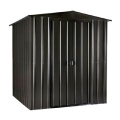 Lotus Metal Apex Shed - W6ft x D4ft - Anthracite Grey