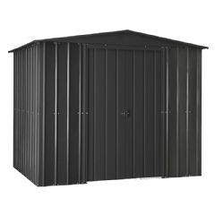 Lotus Metal Apex Shed - W8ft x D5ft - Anthracite Grey