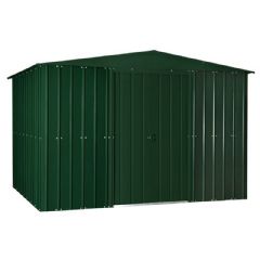 Lotus Metal Apex Shed - W10ft x D8ft - Heritage Green