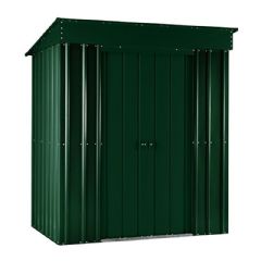 Lotus Metal Pent Shed - W6ft x D4ft - Heritage Green