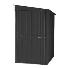 Lotus Metal Lean-To Shed - W4ft x D6ft - Anthracite Grey