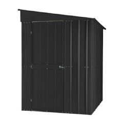Lotus Metal Lean-To Shed - W5ft x D8ft - Anthracite Grey