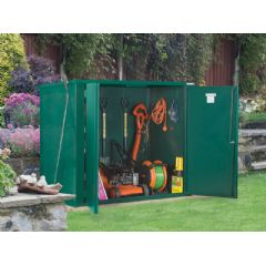 Asgard Vangard Metal Pent Shed - Green - W5ft x D3ft