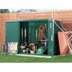 Asgard Vangard Securestor Metal Pent Shed - Green - W5ft x D3ft