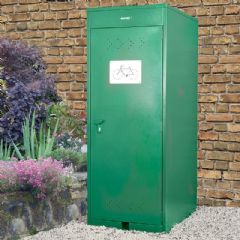 Asgard Verticle Bike Locker - Green - W2ft x D3ft