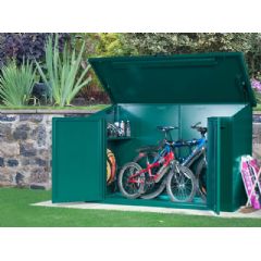 Asgard Access Metal Pent Shed - Green - W6ft x D3ft
