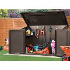 Asgard Access Metal Pent Shed - Brown - W6ft x D3ft