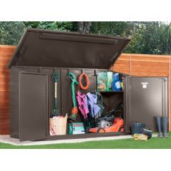 Asgard Access Plus Pent Shed - Brown - W7ft x D3ft