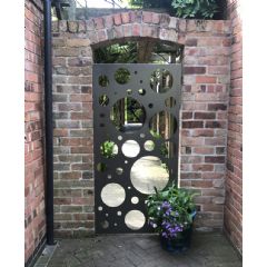Parallax Bubbles Zinc Plated Wall Panel