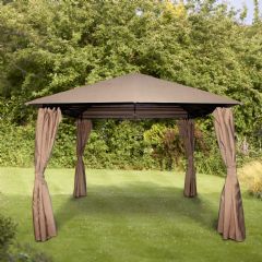 Glendale Columbus Gazebo - 4m x 3m - Mocha
