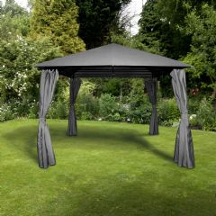 Glendale Columbus Gazebo - 4m x 3m - Grey