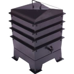 The Tiger Pet Poo Wormery 3 Tray - Black