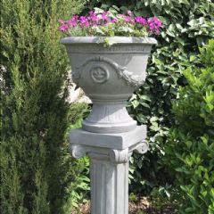 The Garden Feature Collection Rockingham Urn - Ancient Stone - W44cm x D44cm x H41cm